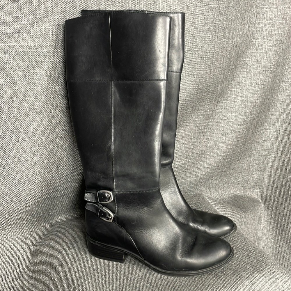 Lauren Ralph Lauren LRL Classic Leather Riding Boots Macelyn Black Women’s Sz 7